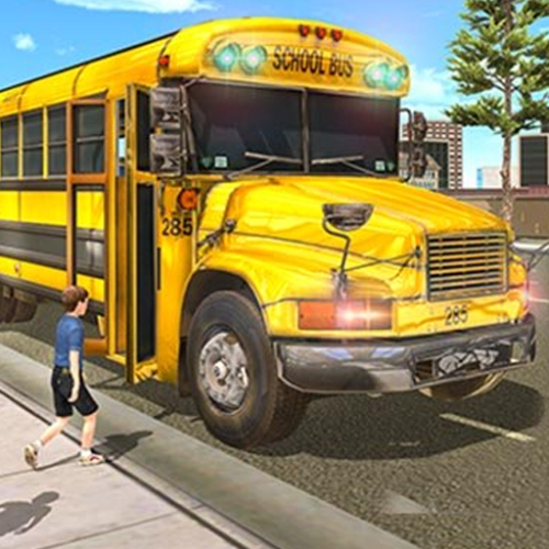 Şehirde Okul Otobüsü Sürme
